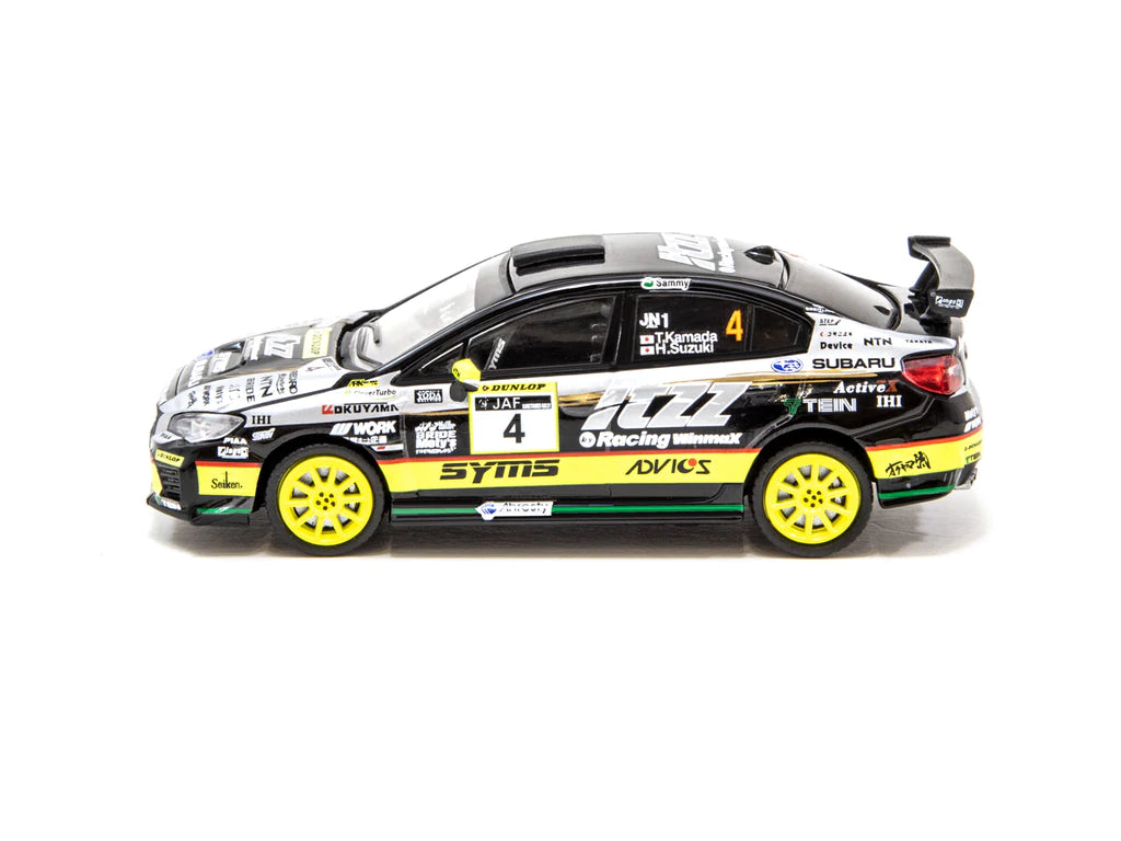 Tarmac Works 1/64 Subaru WRX STI All Japan Rally Championship #4 2019 Champion - Hobby 64
