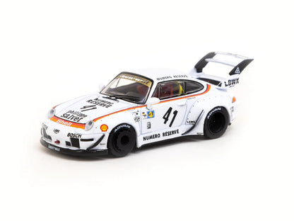 Tarmac Works 1/64 Porsche RWB 993 LBWK w/ Plastic Truck Packaging -Singapore Special Edition- HOBBY64