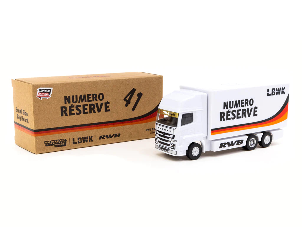 Tarmac Works 1/64 Porsche RWB 993 LBWK w/ Plastic Truck Packaging -Singapore Special Edition- HOBBY64