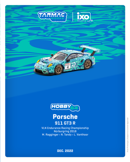 Tarmac Works 1/64 Porsche 911 GT3 R VLN Endurance Racing Champion Nürburgring 2018 - HOBBY64