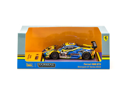 Tarmac Works 1/64 Ferrari 488 GT3 Blancpain GT Series 2018 #39- HKACG 2022 Special Edition- HOBBY64