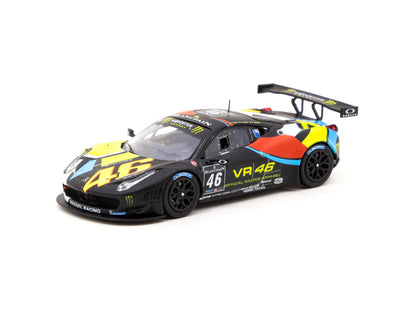 Tarmac Works 1/64 Ferrari 458 Italia GT3 Blancpain Endurance Series 2012- Nurburgring #46 Valentino Rossi- Hobby64