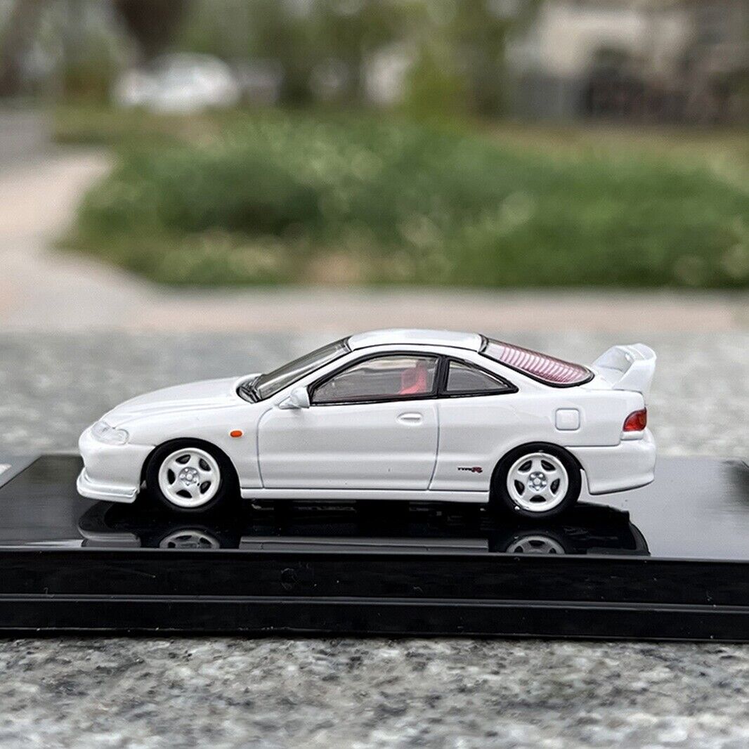 Hobby64 -1/64 Honda Integra Type-R DC2 Diecast Collector Model Racing Car White