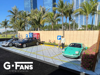 G-Fans 1/64 Outdoor Garden Car Park Parking Lot LED Diorama (710029)