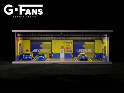 G-Fans 1/64 Spoon Garage Car Park LED Light Diorama w/ acrylic cover