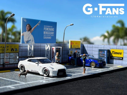 G-Fans 1/64 Outdoor Car Park Parking Lot LED Light Diorama (710028)