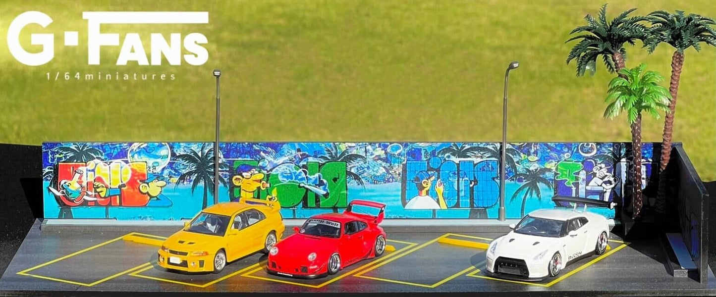 G-Fans 1/64 Outdoor Car Park Parking Lot LED Light Diorama (710027)
