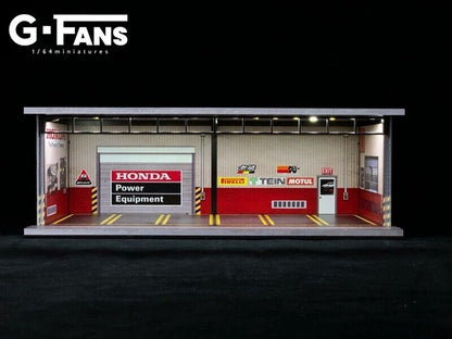 G-Fans 1/64 Honda Garage Car Park LED light Diorama w/ acrylic cover