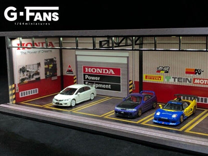 G-Fans 1/64 Honda Garage Car Park LED light Diorama w/ acrylic cover