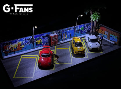 G-Fans 1/64 Outdoor Car Park Parking Lot LED Light Diorama (710027)
