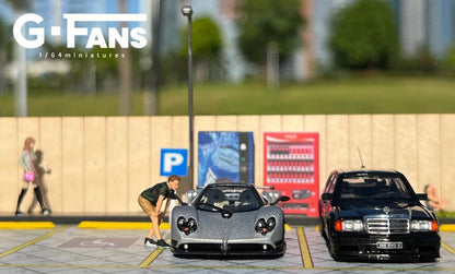 G-Fans 1/64 Outdoor Garden Car Park Parking Lot LED Diorama (710029)