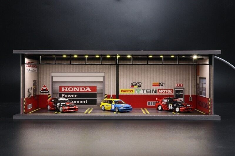 G-Fans 1/64 Honda Garage Car Park LED light Diorama w/ acrylic cover