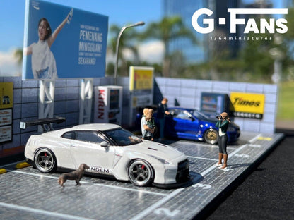 G-Fans 1/64 Outdoor Car Park Parking Lot LED Light Diorama (710028)