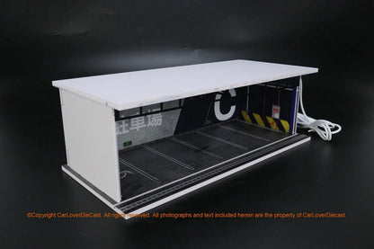 G-Fans 1/64 Japan Car Park LED Light Diorama with acrylic cover
