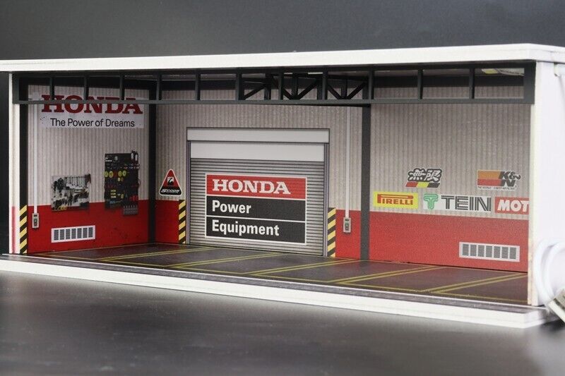 G-Fans 1/64 Honda Garage Car Park LED light Diorama w/ acrylic cover