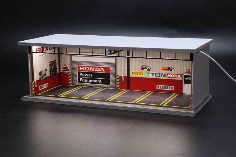 G-Fans 1/64 Honda Garage Car Park LED light Diorama w/ acrylic cover