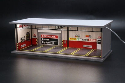 G-Fans 1/64 Honda Garage Car Park LED light Diorama w/ acrylic cover