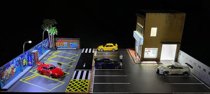 G-Fans 1/64 Outdoor Car Park Parking Lot LED Light Diorama (710027)