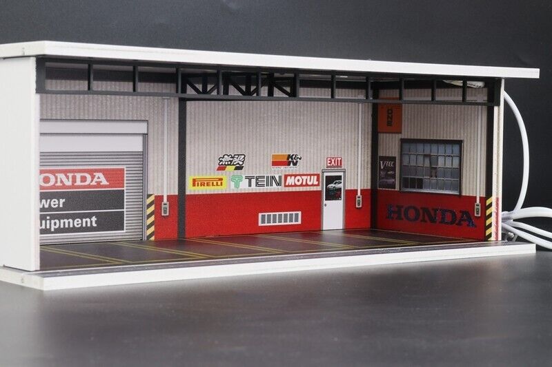 G-Fans 1/64 Honda Garage Car Park LED light Diorama w/ acrylic cover