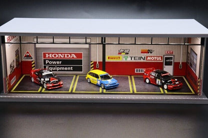 G-Fans 1/64 Honda Garage Car Park LED light Diorama w/ acrylic cover