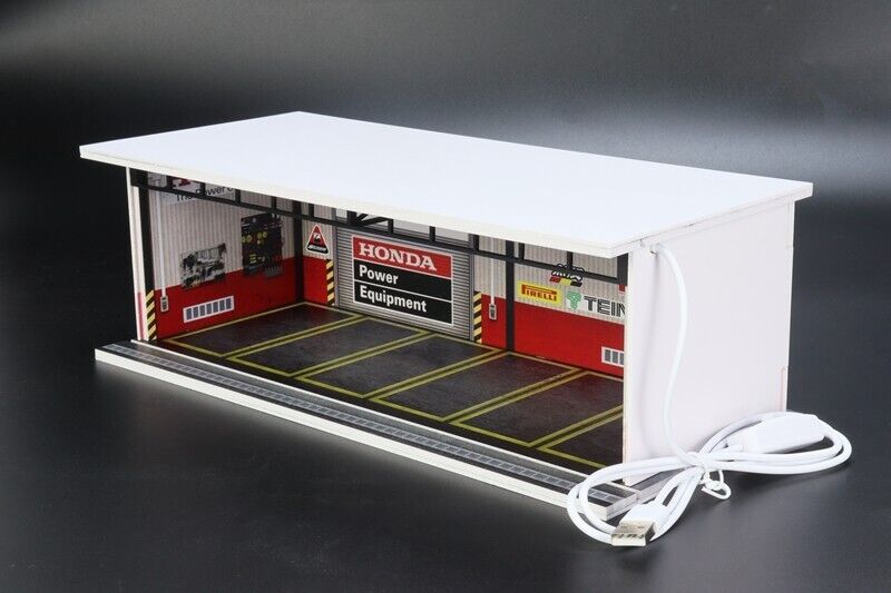 G-Fans 1/64 Honda Garage Car Park LED light Diorama w/ acrylic cover