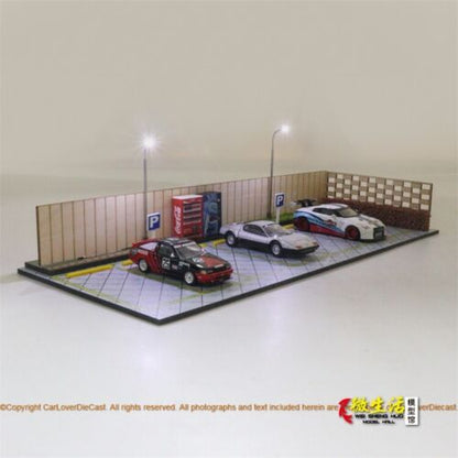 G-Fans 1/64 Outdoor Garden Car Park Parking Lot LED Diorama (710029)